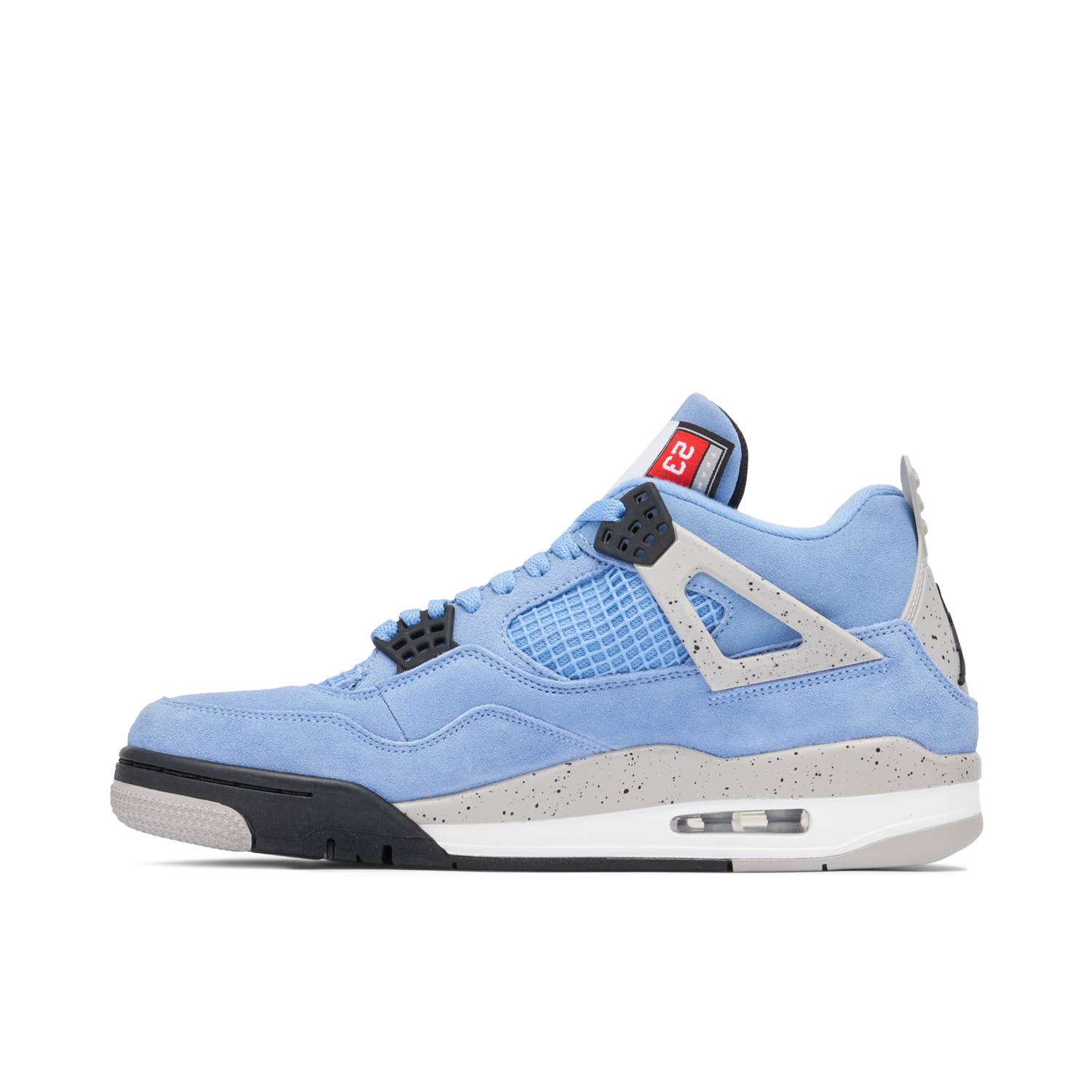 Air Jordan 4 Retro University Blue - Medial View
