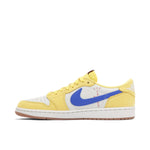 Air Jordan 1 Retro Low OG SP Travis Scott Canary Womens - Medial View