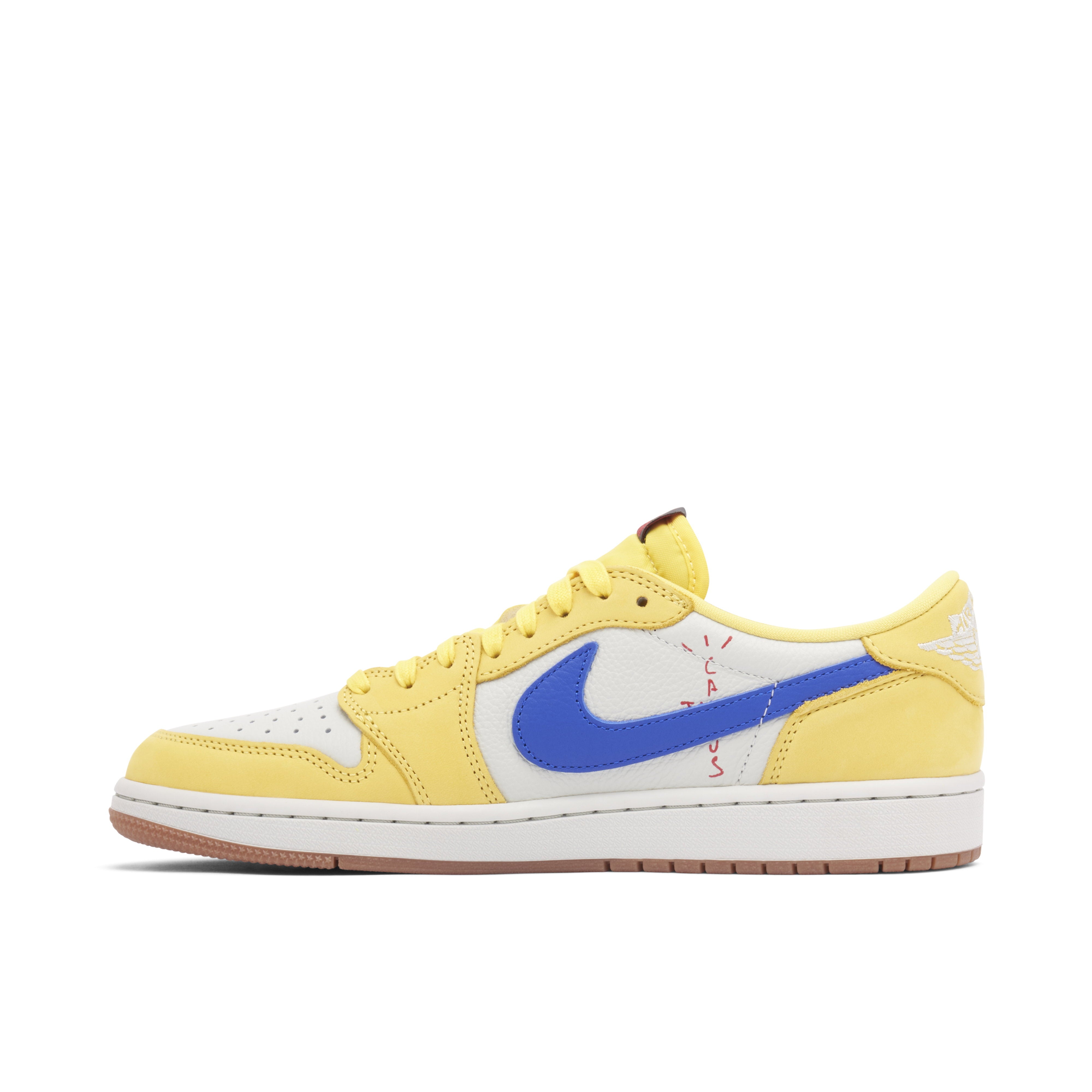 Air Jordan 1 Retro Low OG SP Travis Scott Canary Womens - Medial View