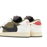 Air Jordan 1 Retro Low OG SP Travis Scott Medium Olive - Heel Detail