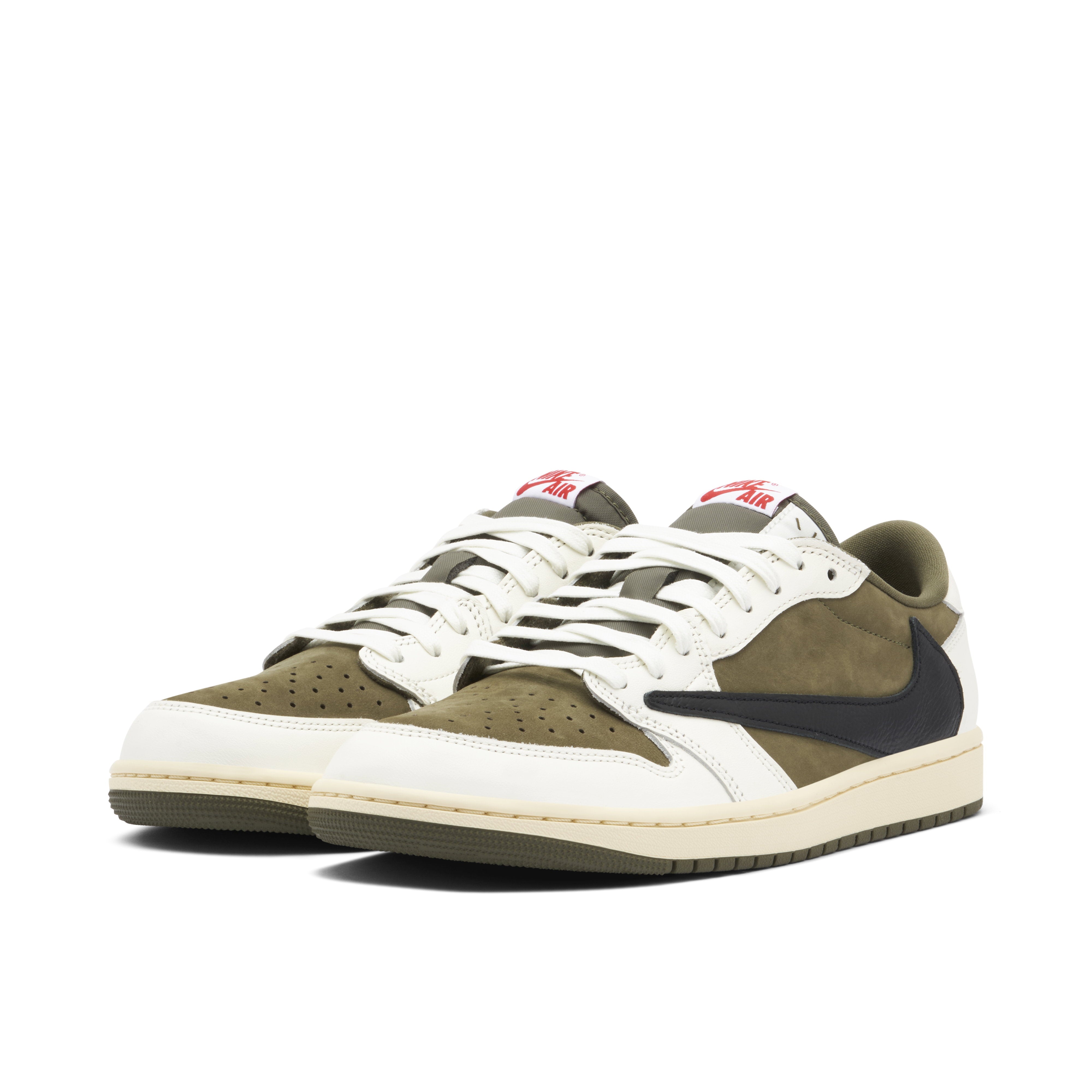 Air Jordan 1 Retro Low OG SP Travis Scott Medium Olive - Pair View