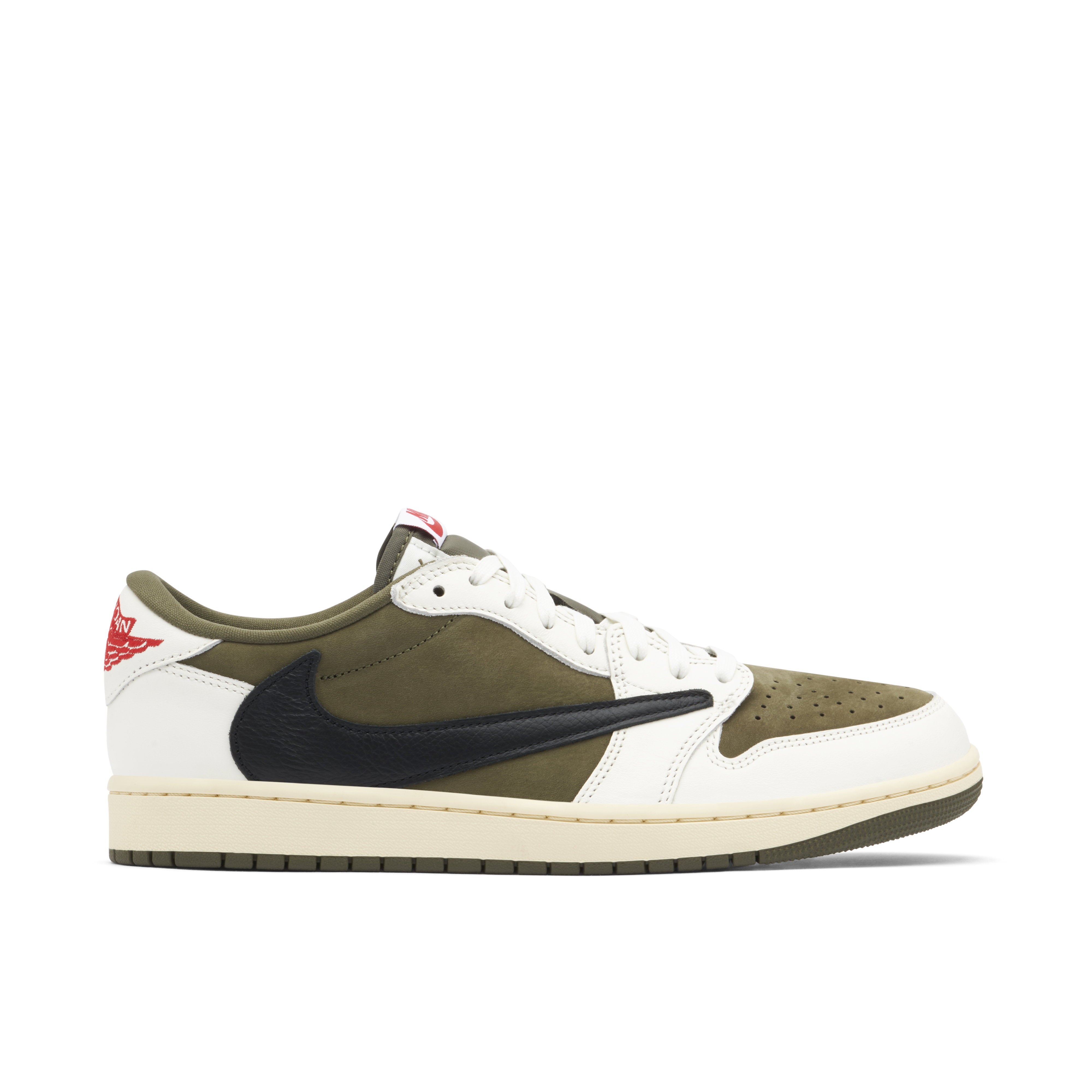Air Jordan 1 Retro Low OG SP Travis Scott Medium Olive - Side View