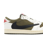 Air Jordan 1 Retro Low OG SP Travis Scott Medium Olive - Swoosh Detail