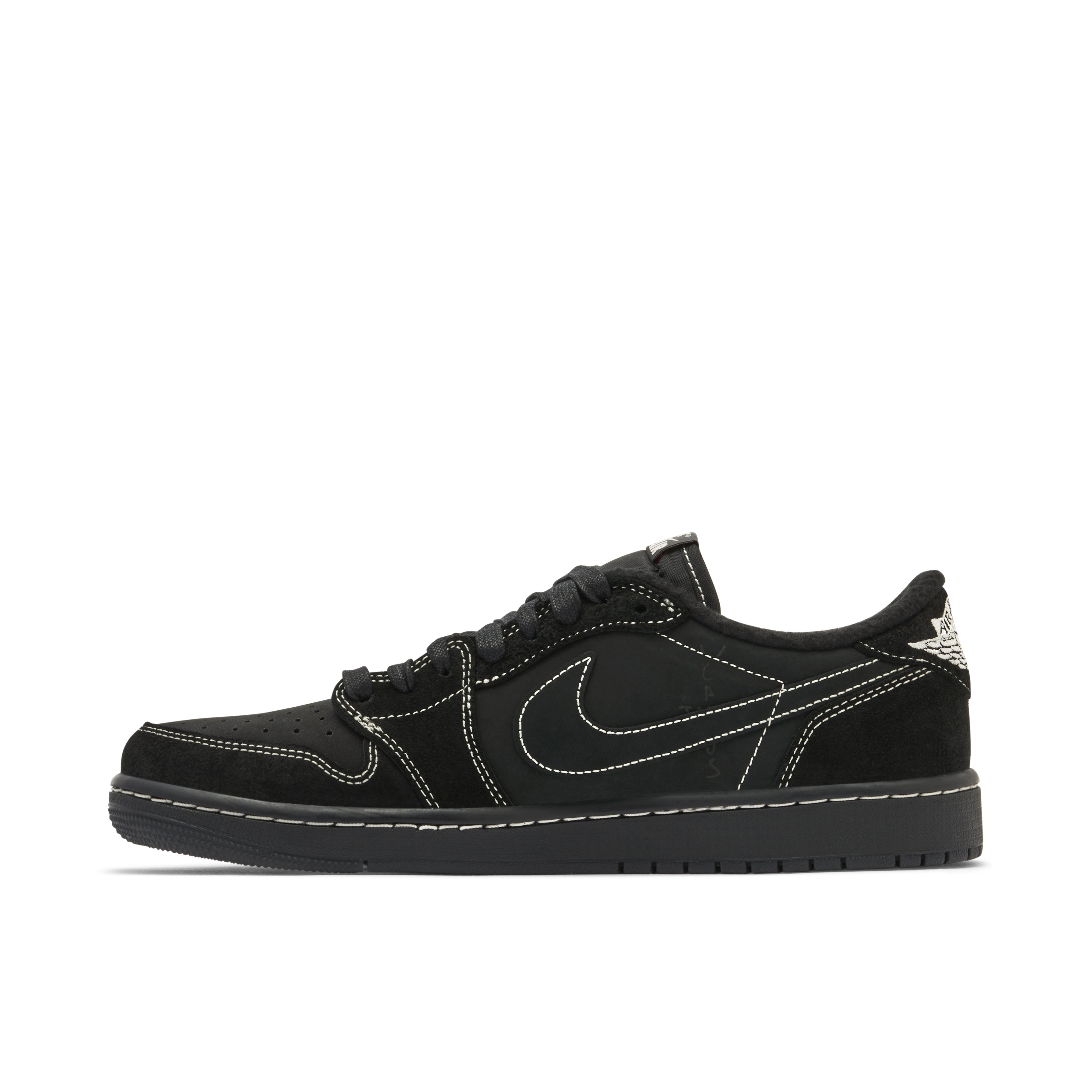 Air Jordan 1 Retro Low OG SP x Travis Scott Black Phantom - Heel Detail