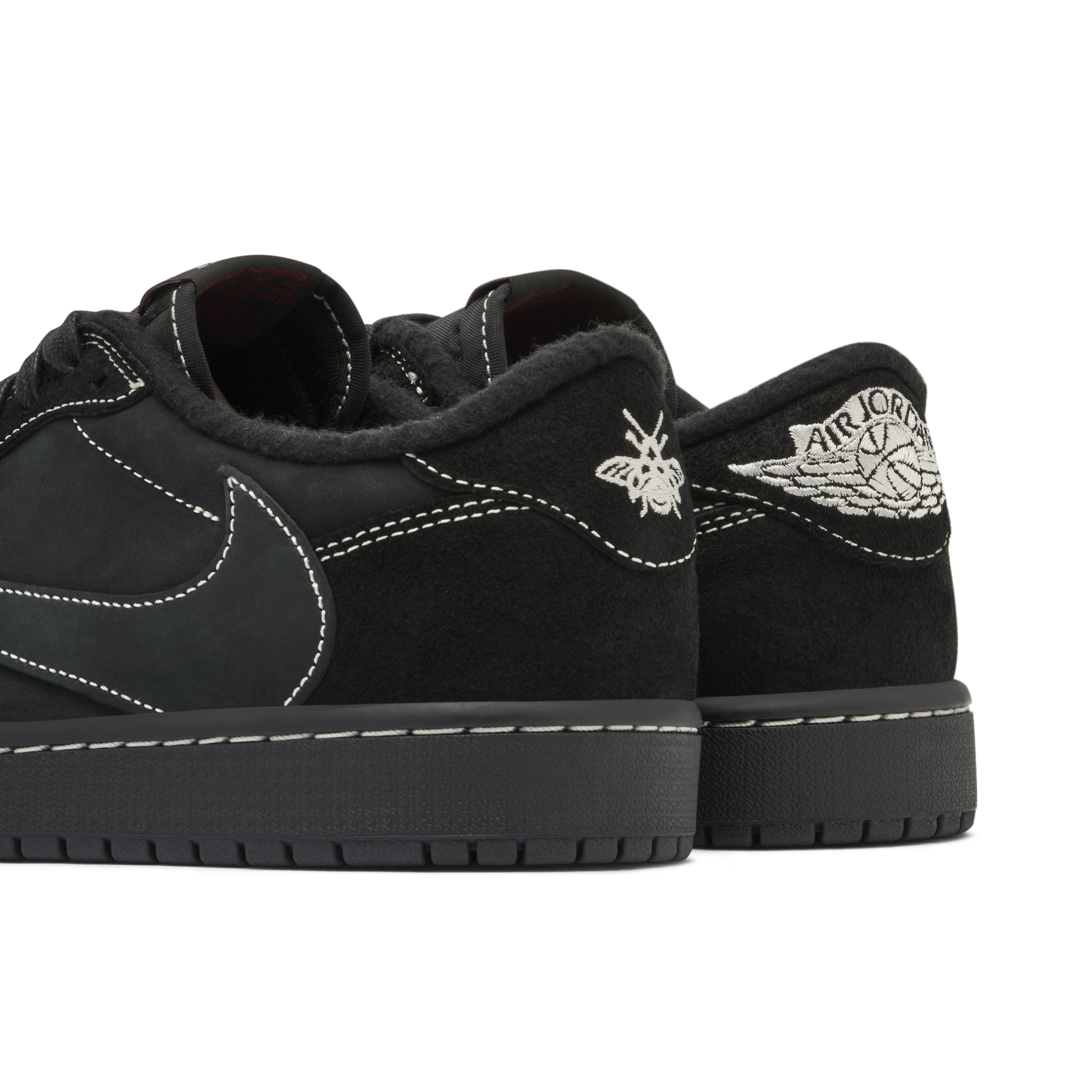 Air Jordan 1 Retro Low OG SP x Travis Scott Black Phantom - Tongue Detail