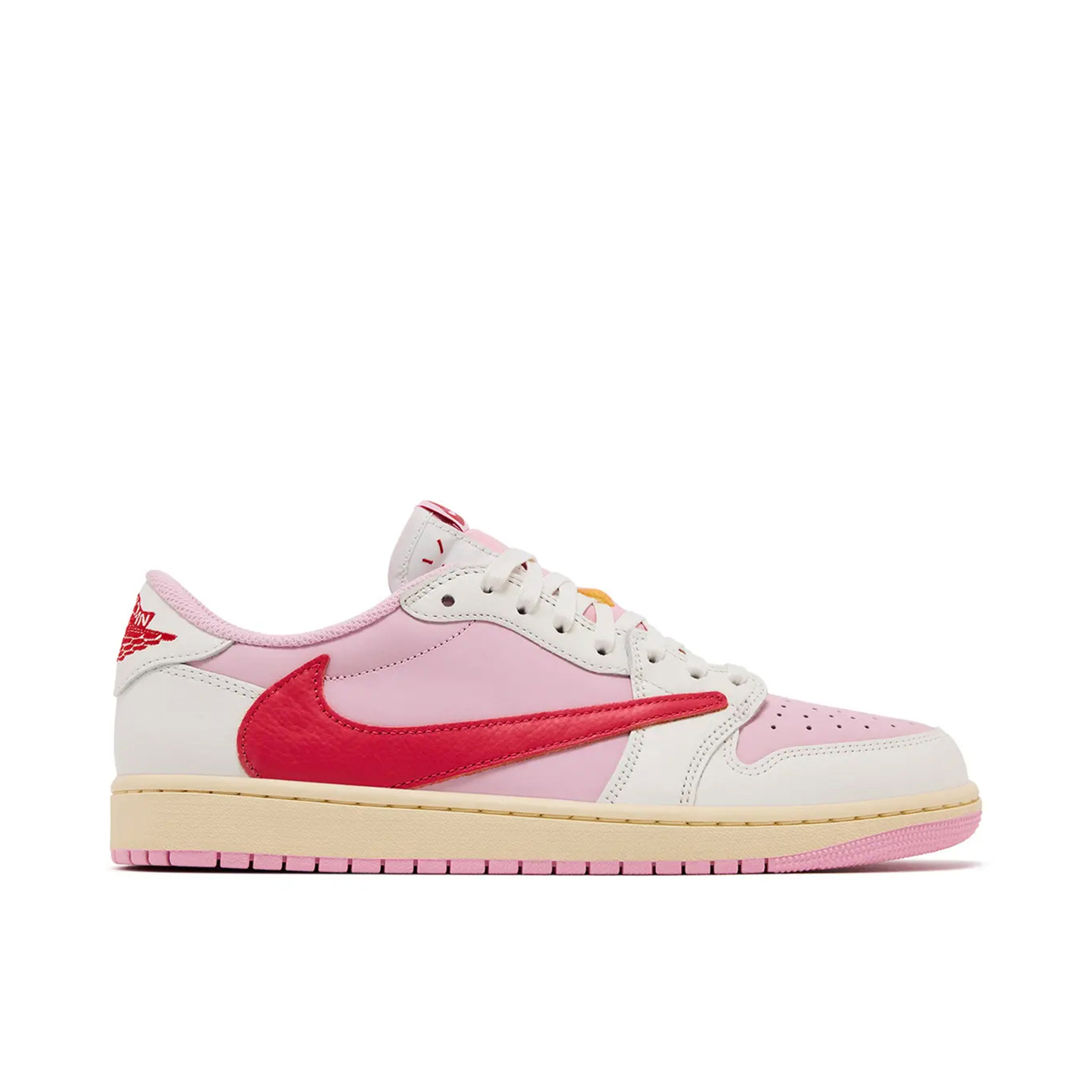 Air Jordan 1 Retro Low OG SP Travis Scott Sail Tropical Pink