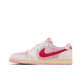 Air Jordan 1 Retro Low OG SP Travis Scott Sail Tropical Pink - Medial View