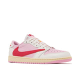 Air Jordan 1 Retro Low OG SP Travis Scott Sail Tropical Pink - Three Quarter View
