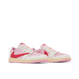Air Jordan 1 Retro Low OG SP Travis Scott Sail Tropical Pink - Pair View