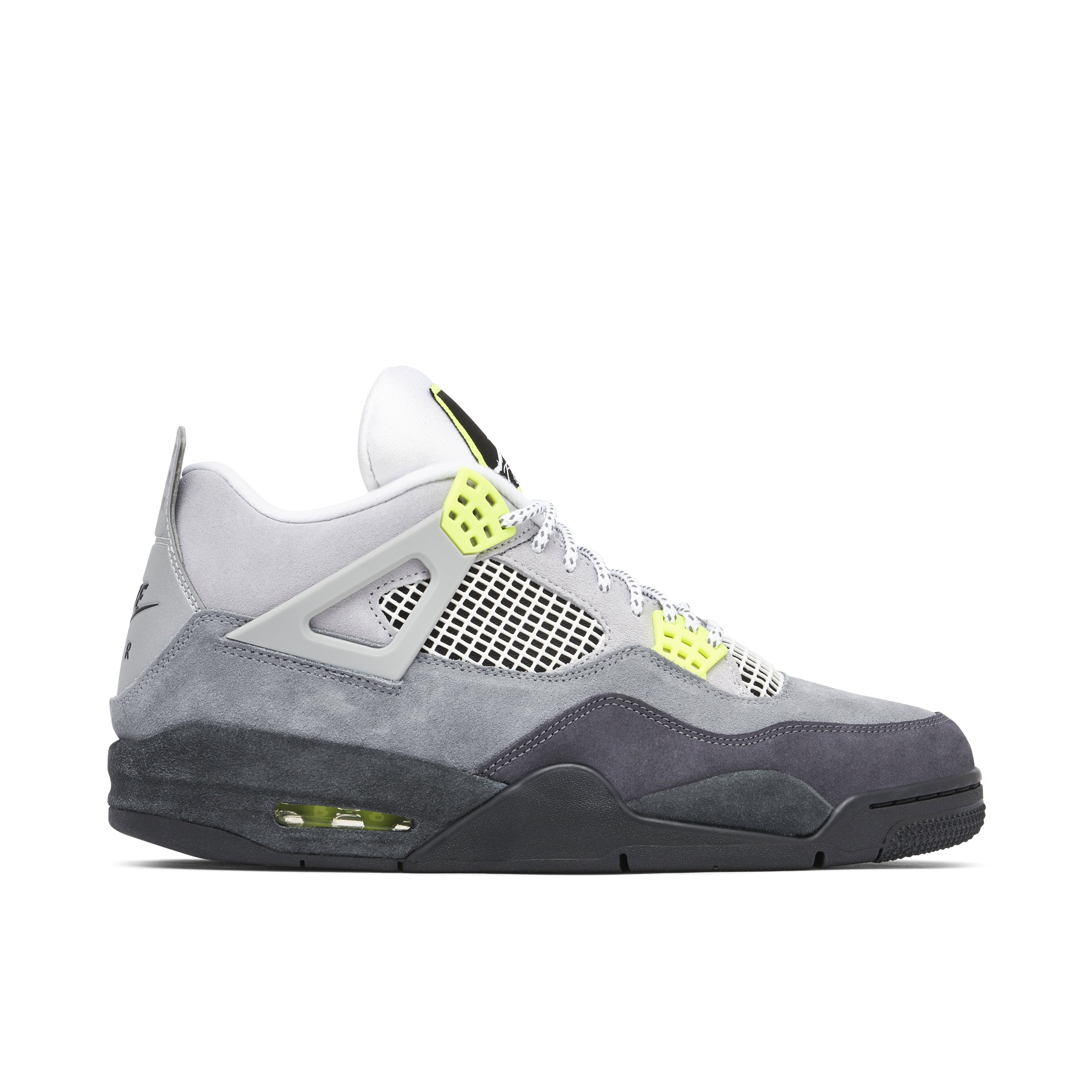 Air Jordan 4 95 Neon Grey SE - Side View