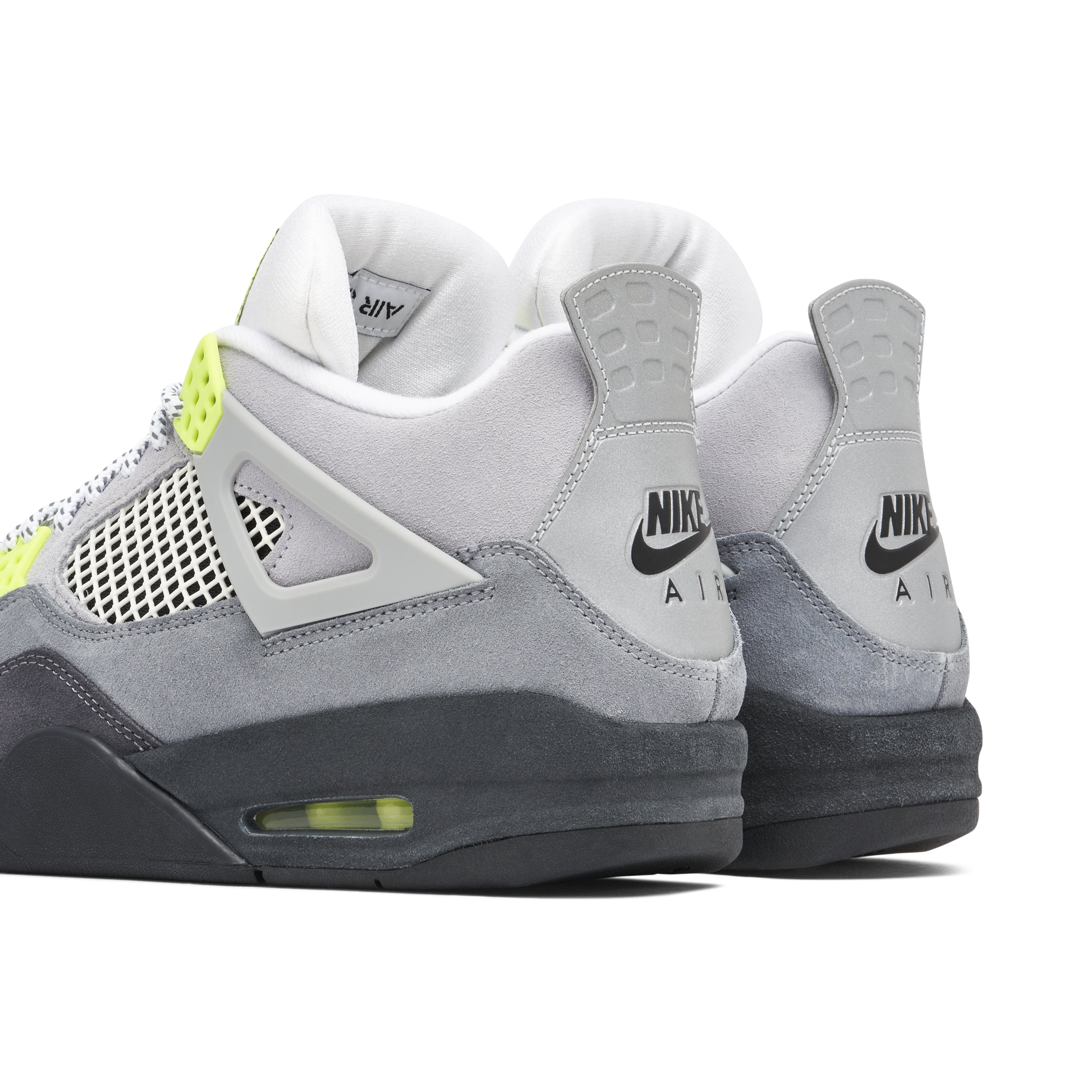 Air Jordan 4 95 Neon Grey SE - Three Quarter View