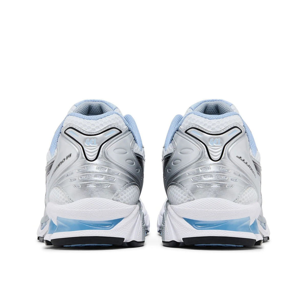 ASICS Gel-Kayano 14 JJJJound White Navy rear pair view