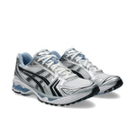 ASICS Gel-Kayano 14 JJJJound White Navy angled front pair view