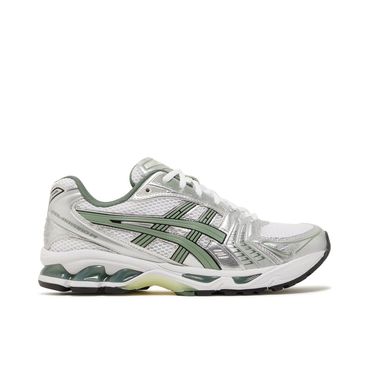ASICS Gel-Kayano 14 White Pure Silver Slate Grey Sage - Side View