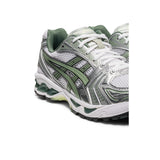 ASICS Gel-Kayano 14 White Pure Silver Slate Grey Sage - Three Quarter