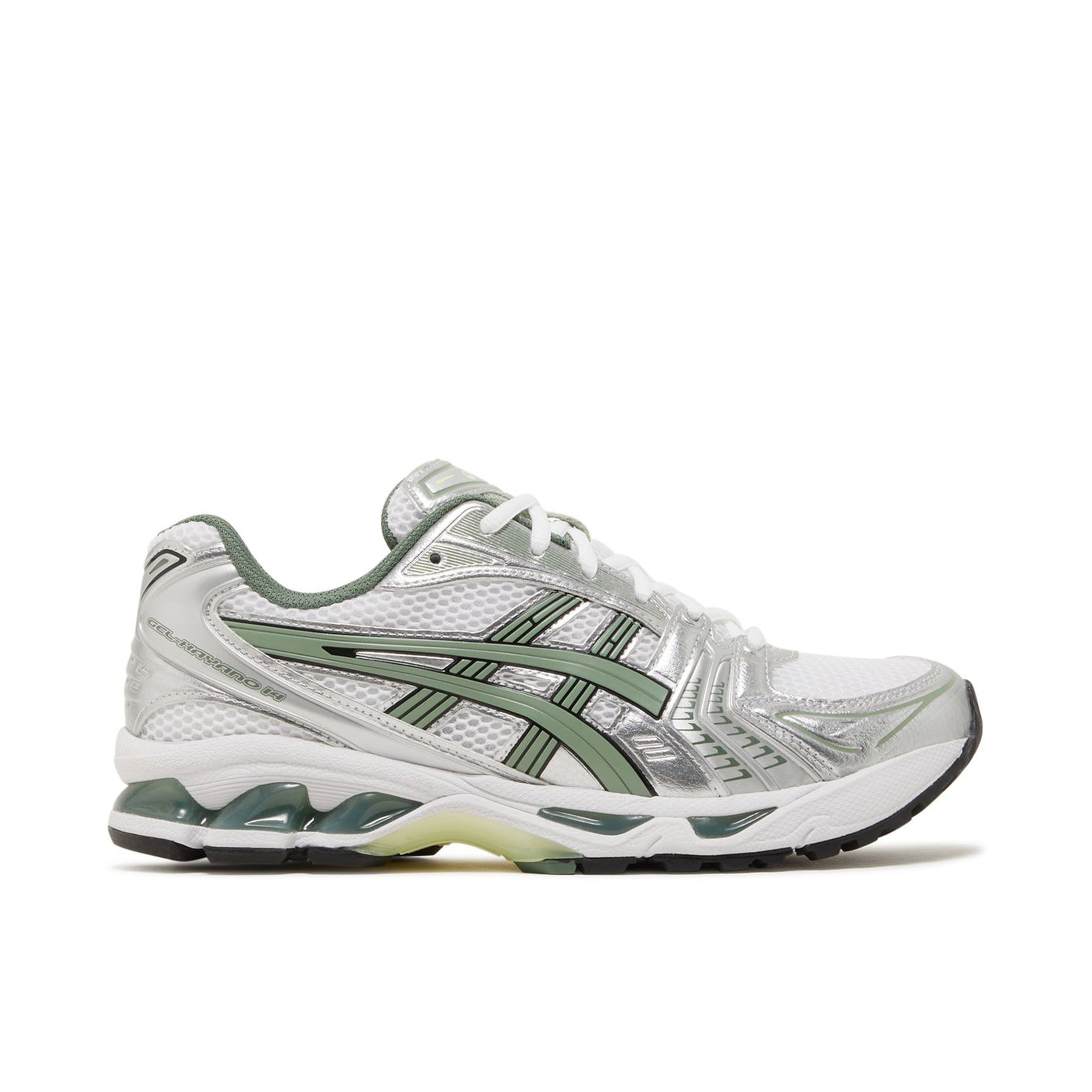 ASICS Gel-Kayano 14 White Pure Silver Slate Grey Sage side view