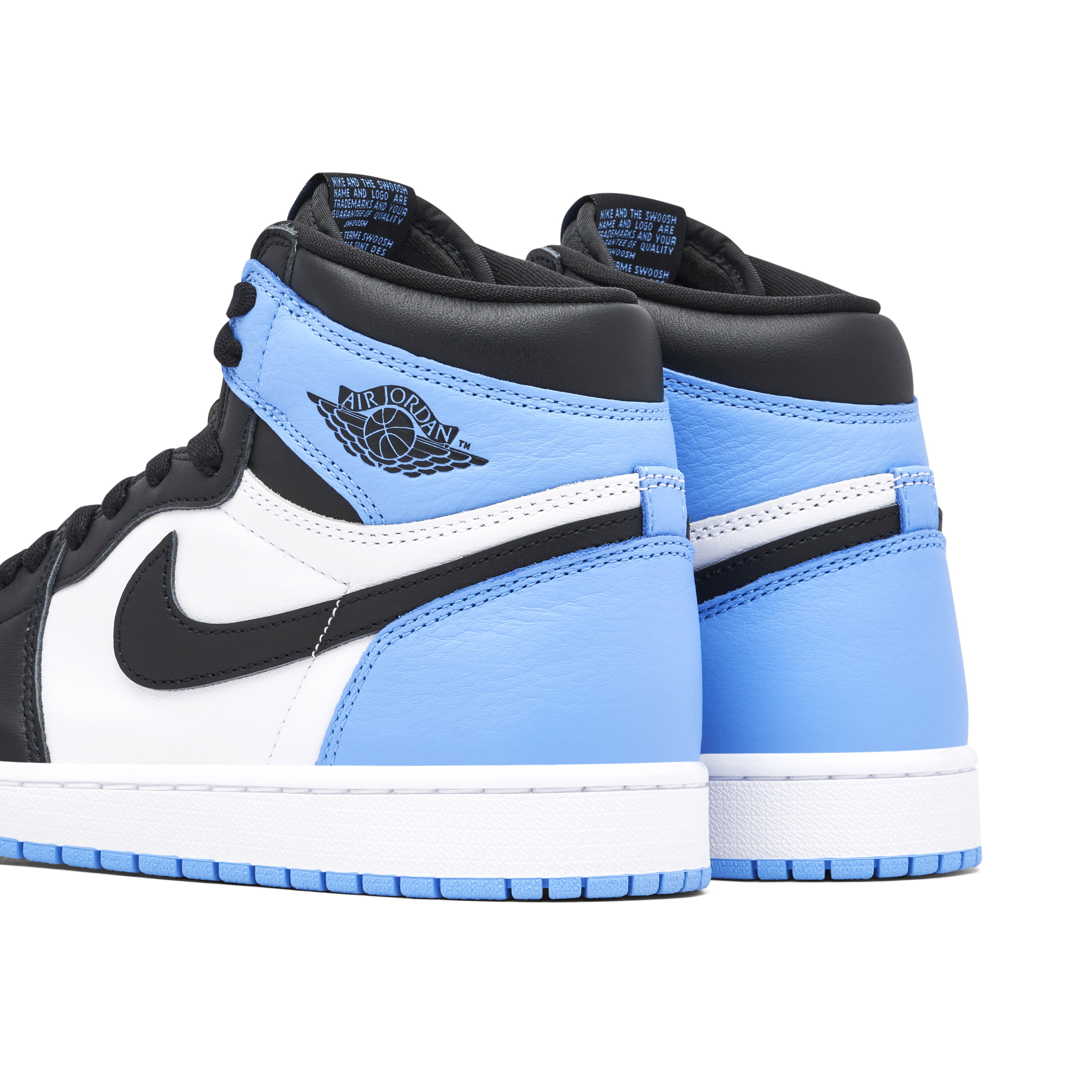 Air Jordan 1 High OG University Blue UNC - Three Quarter View