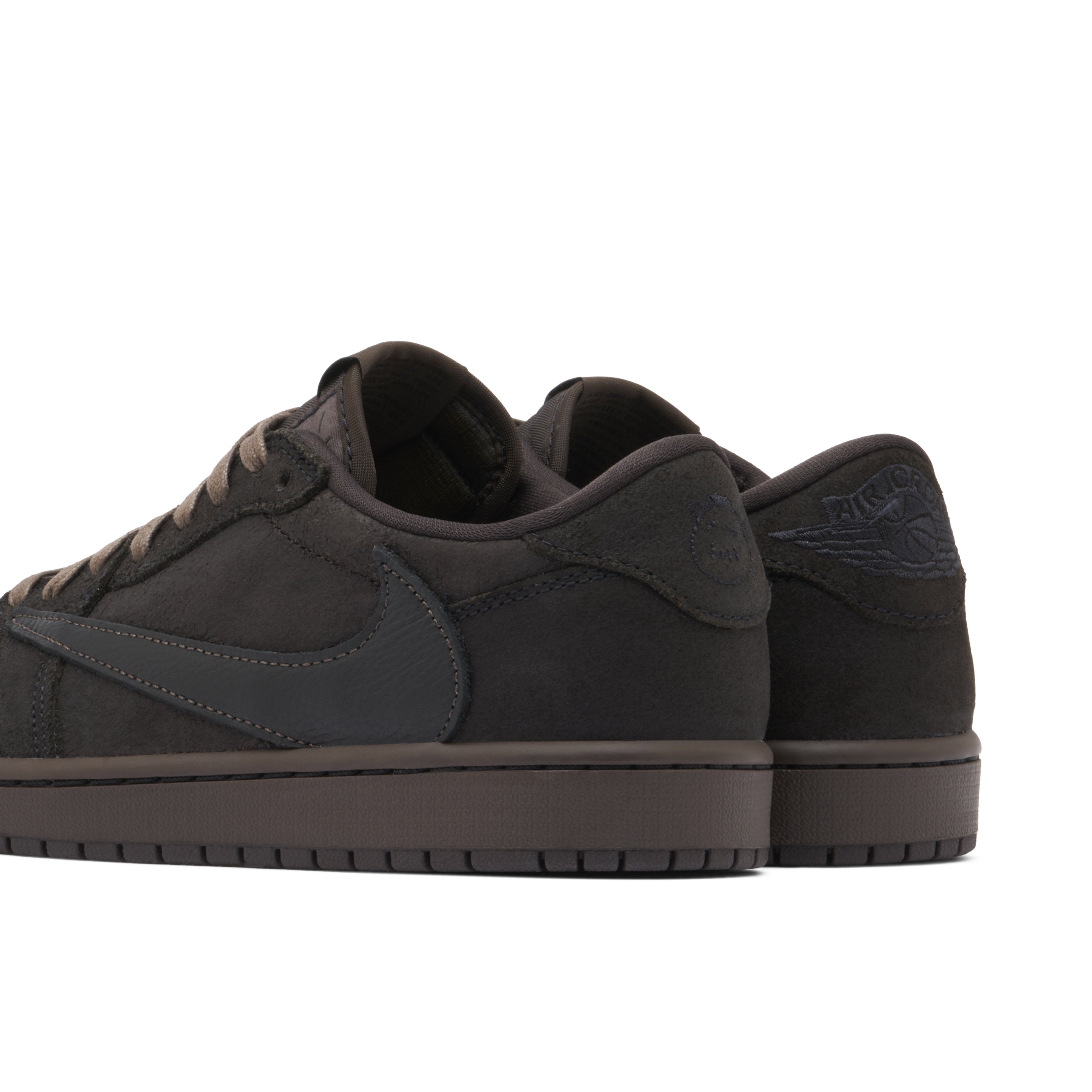 Air Jordan 1 Retro Low OG SP Travis Scott Velvet Brown - Heel Detail
