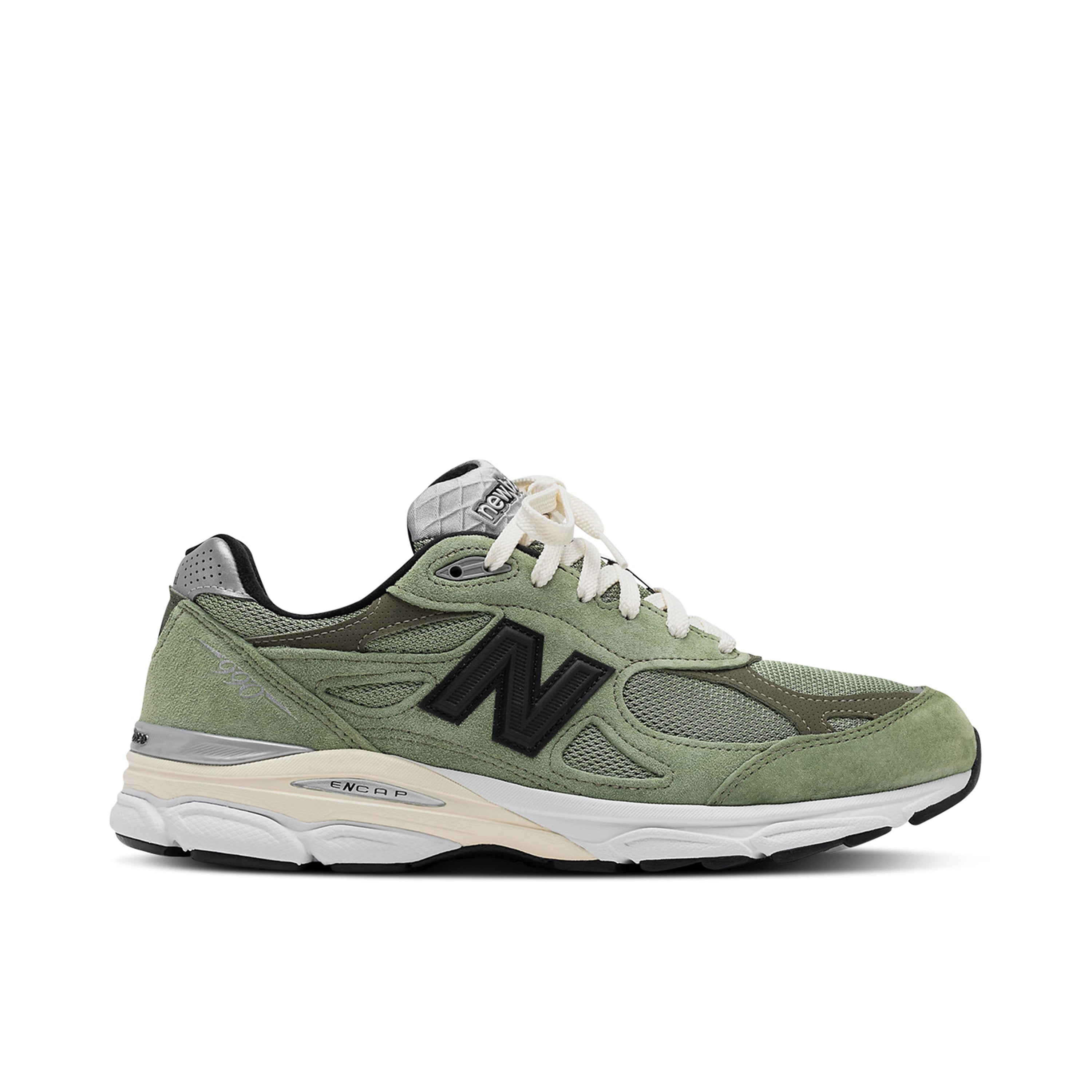 JJJJound x New Balance 990v3 Khaki - Side View