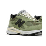 JJJJound x New Balance 990v3 Khaki - Three Quarter