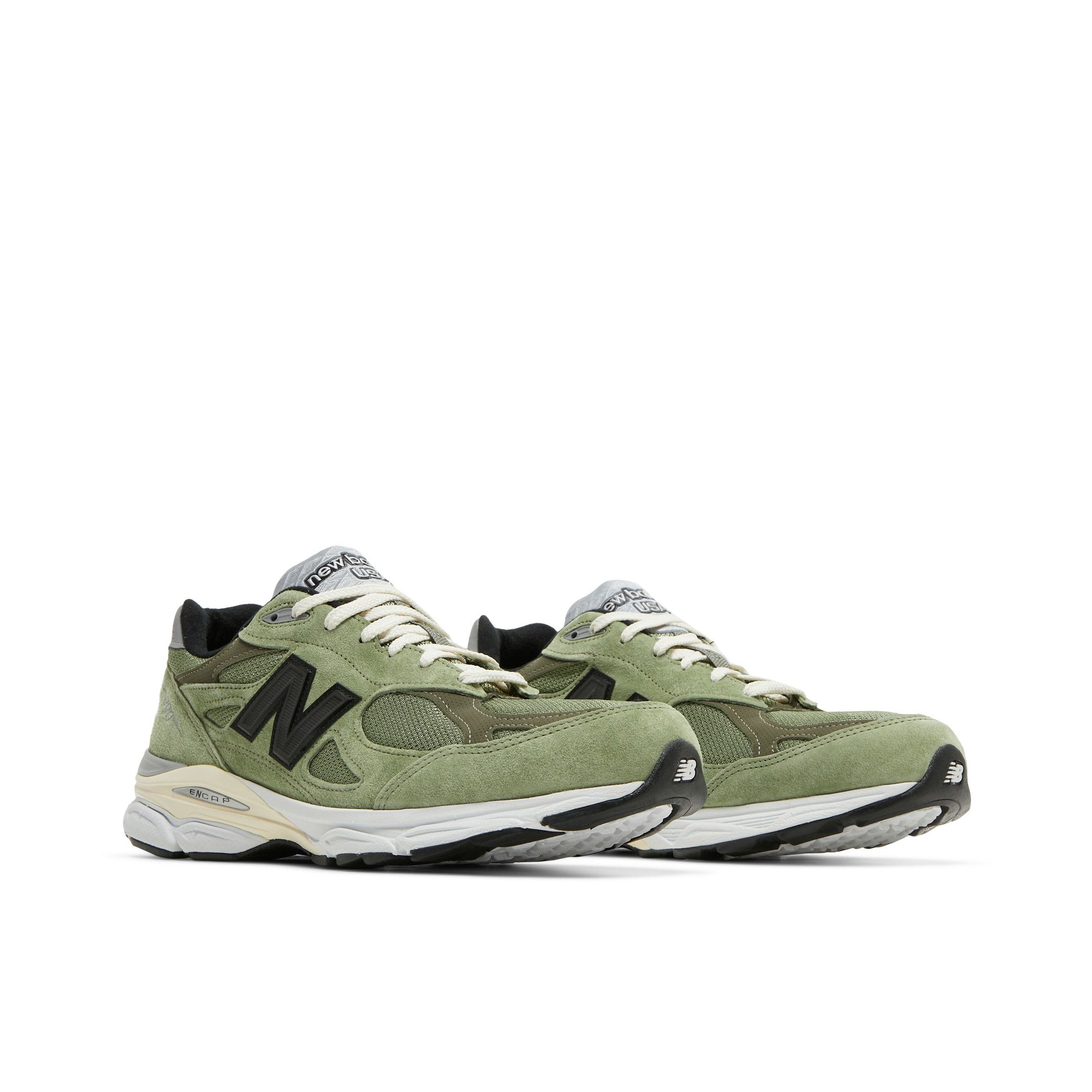 JJJJound x New Balance 990v3 Khaki - Pair View