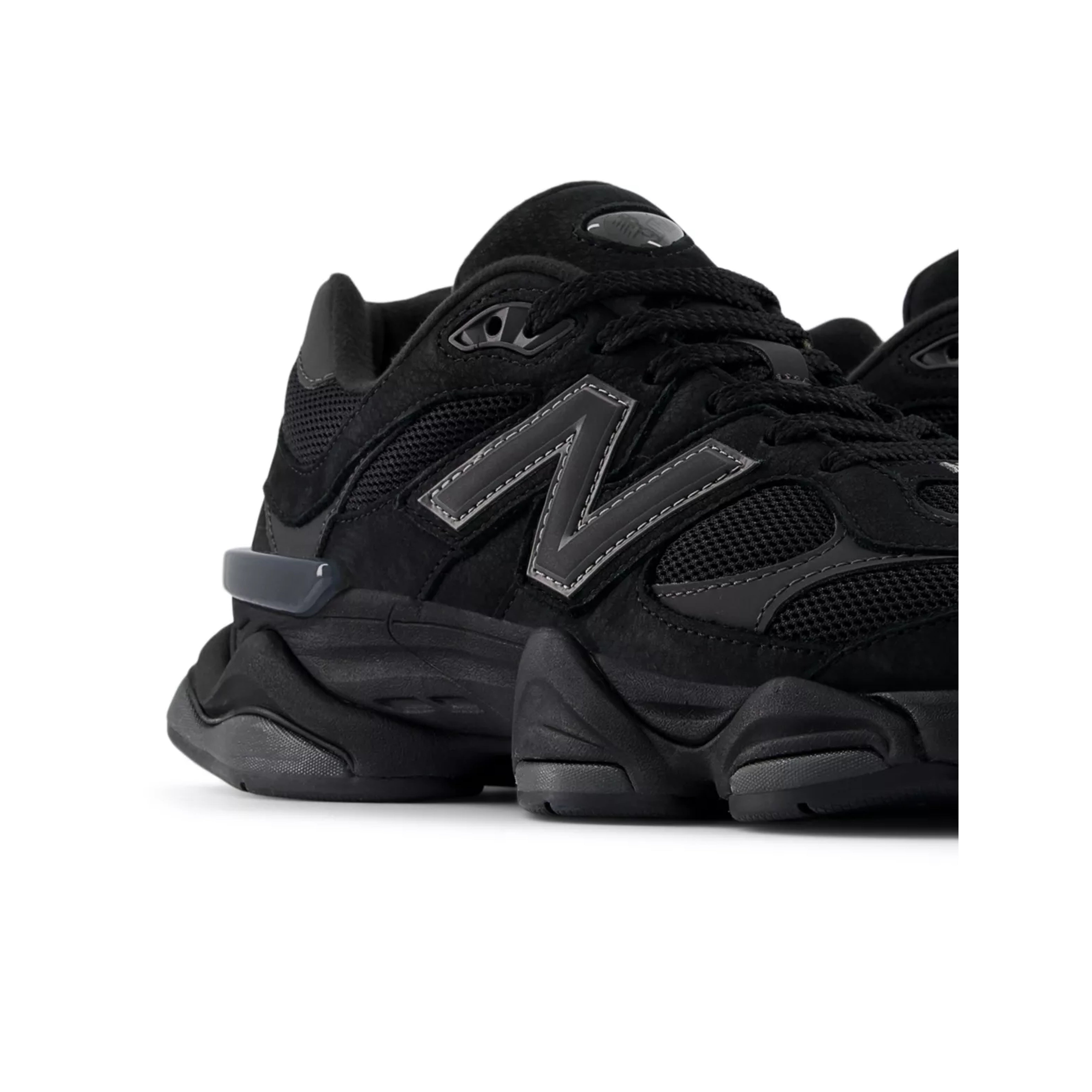 New Balance 9060 Black Cement - Three Quarter