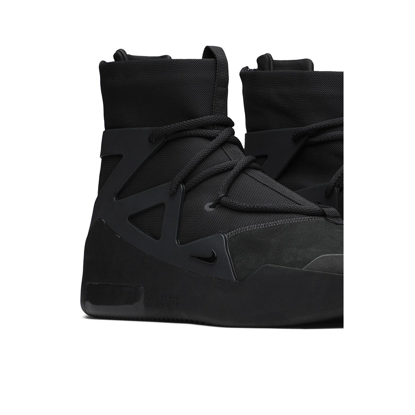 Nike Air Fear of God 1 Triple Black - Three Quarter