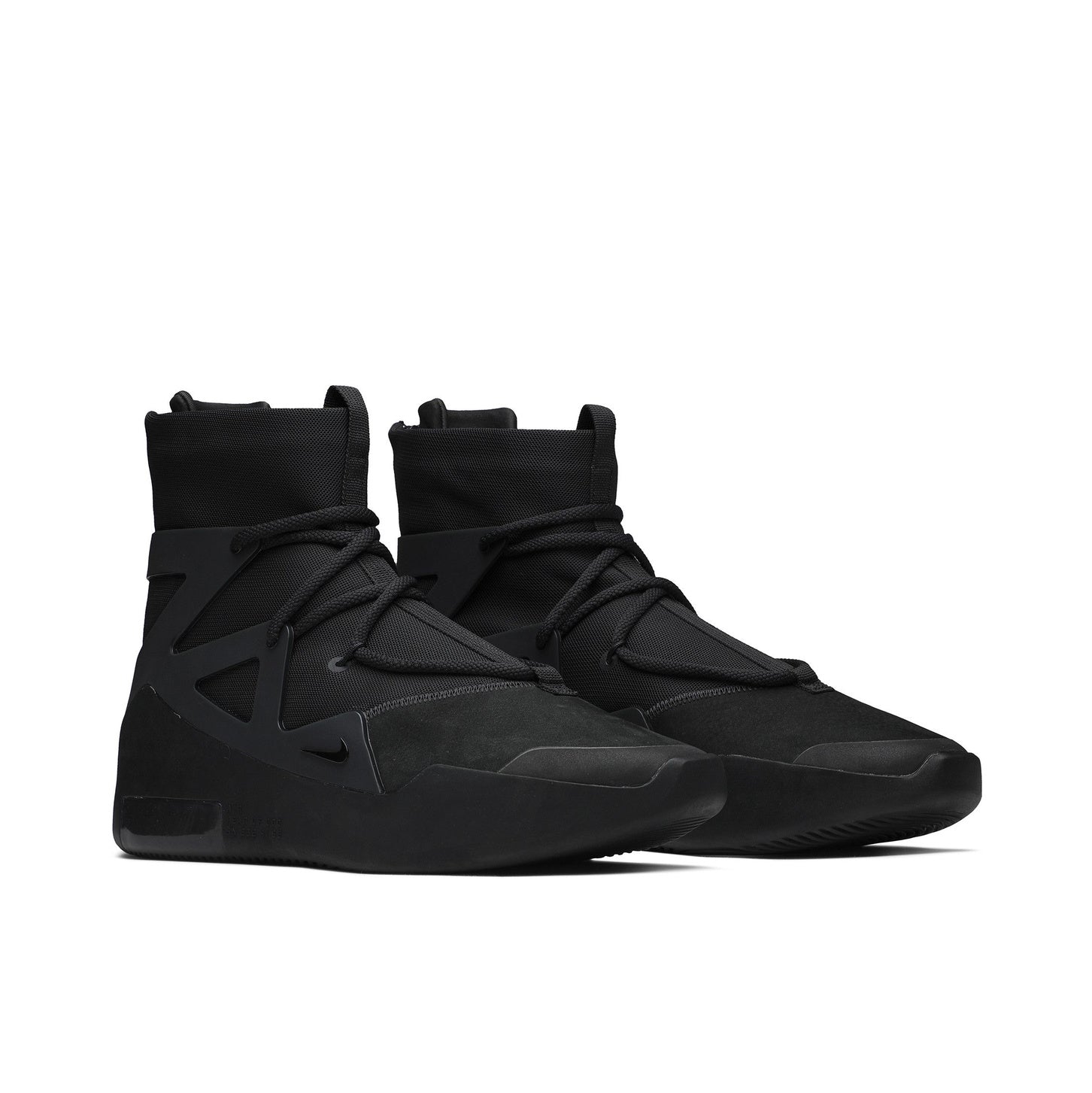 Nike Air Fear of God 1 Triple Black - Pair View