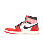 Air Jordan 1 High x Spider-Man Across The Spider-Verse Red Black medial side view