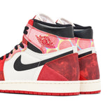 Air Jordan 1 High x Spider-Man Across The Spider-Verse Red Black rear pair view