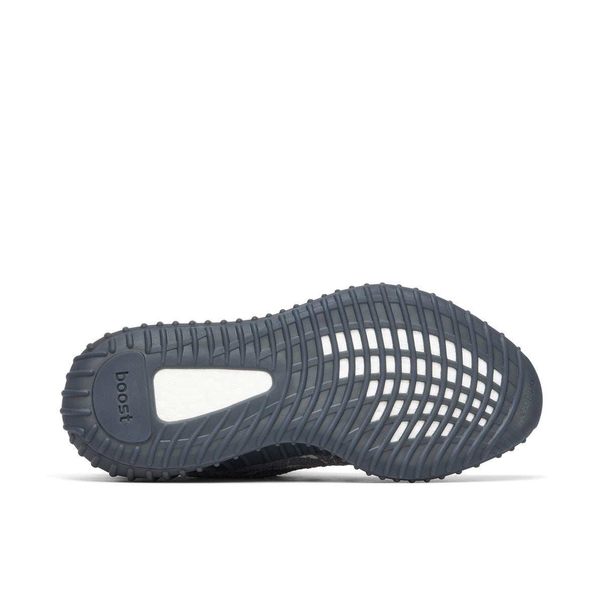 Yeezy Boost 350 V2 Dark Salt rubber outsole and Boost window